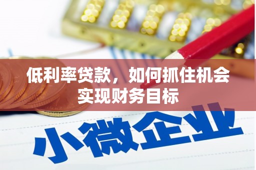 柳东低利率贷款，如何抓住机会实现财务目标