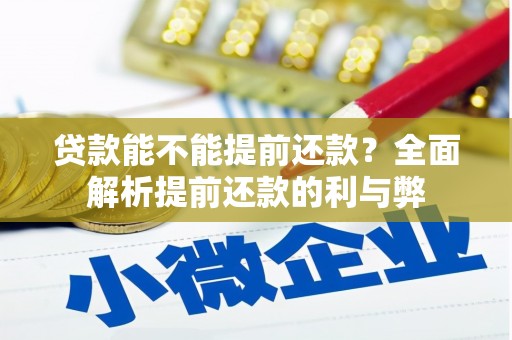 柳东贷款能不能提前还款？全面解析提前还款的利与弊