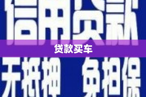 柳东贷款买车