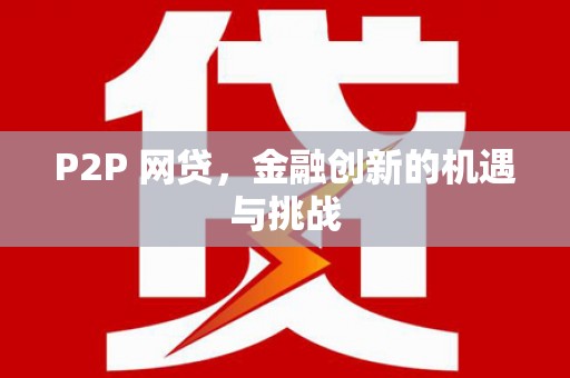 柳东P2P 网贷，金融创新的机遇与挑战