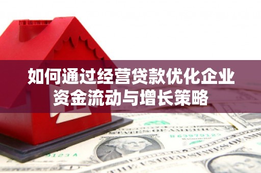 柳东如何通过经营贷款优化企业资金流动与增长策略