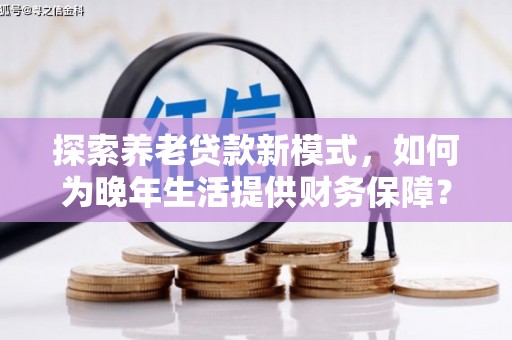 柳东探索养老贷款新模式，如何为晚年生活提供财务保障？