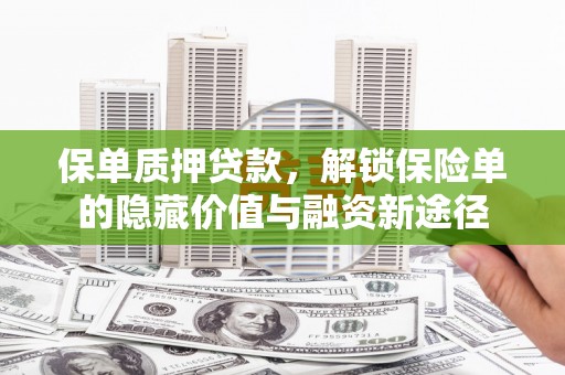 柳东保单质押贷款，解锁保险单的隐藏价值与融资新途径