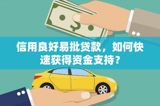 柳东信用良好易批贷款，如何快速获得资金支持？