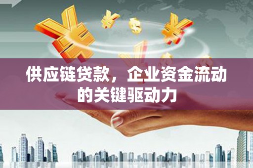 柳东供应链贷款，企业资金流动的关键驱动力