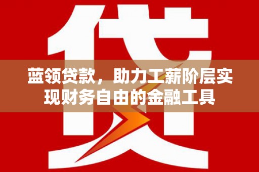 柳东蓝领贷款，助力工薪阶层实现财务自由的金融工具
