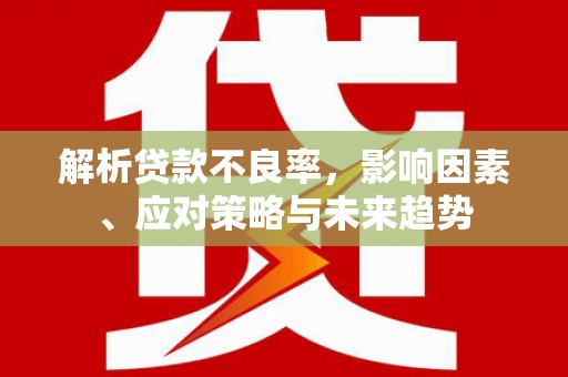 柳东解析贷款不良率，影响因素、应对策略与未来趋势