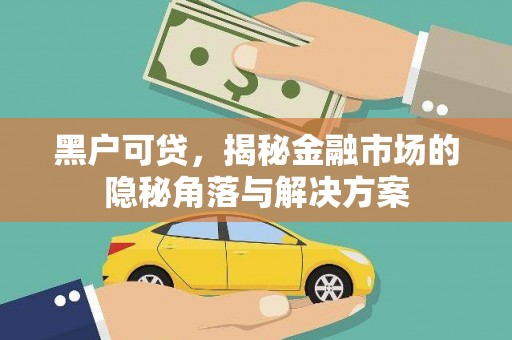 柳东黑户可贷，揭秘金融市场的隐秘角落与解决方案