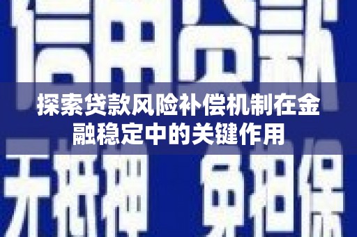 柳东探索贷款风险补偿机制在金融稳定中的关键作用