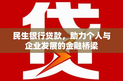 柳东民生银行贷款，助力个人与企业发展的金融桥梁
