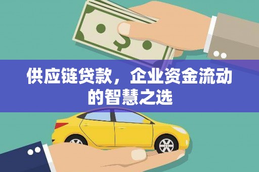 柳东供应链贷款，企业资金流动的智慧之选