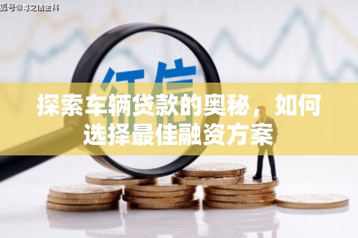 柳东探索车辆贷款的奥秘，如何选择最佳融资方案