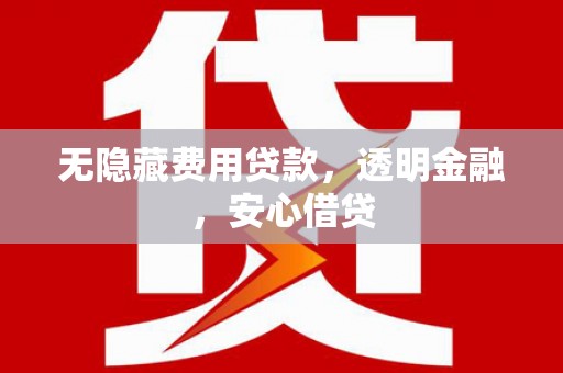 柳东无隐藏费用贷款，透明金融，安心借贷