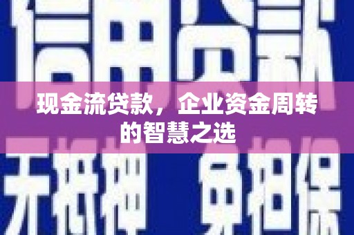 柳东现金流贷款，企业资金周转的智慧之选