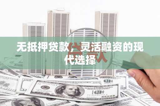 柳东无抵押贷款，灵活融资的现代选择