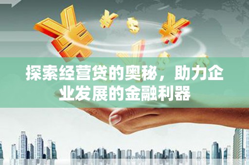 柳东探索经营贷的奥秘，助力企业发展的金融利器