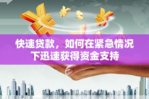 柳东快速贷款，如何在紧急情况下迅速获得资金支持