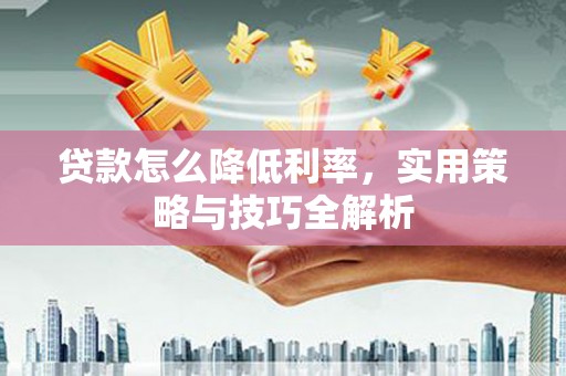 柳东贷款怎么降低利率，实用策略与技巧全解析