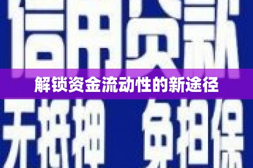 柳东解锁资金流动性的新途径