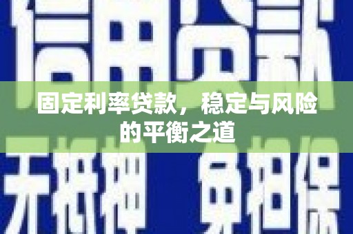 柳东固定利率贷款，稳定与风险的平衡之道